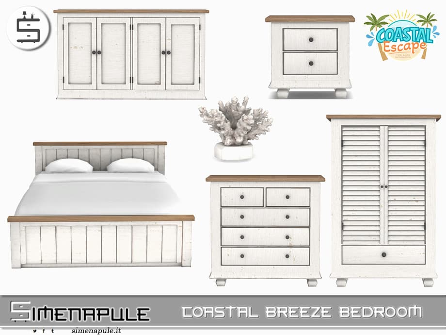 Галерея мода Набор для спальни Coastal Breeze Bedroom #3
